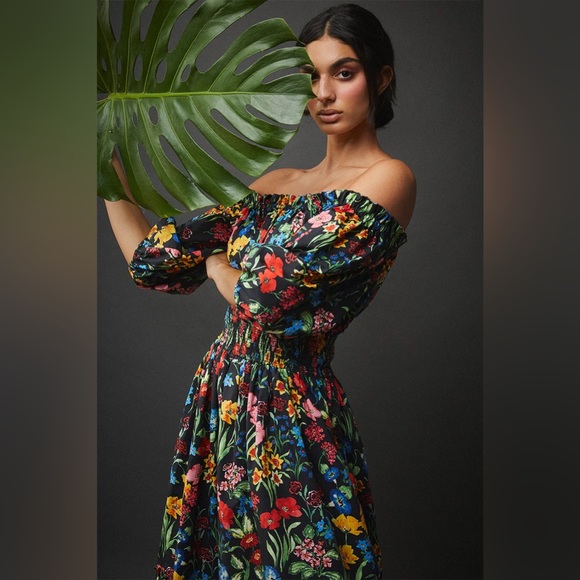 Cara Cara Mimi Dress Floral Garden Black - Picture 4 of 16